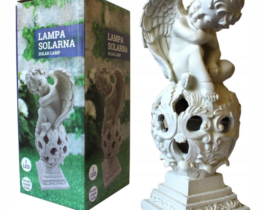 1-2.jpg ZNICZ LAMPION SOLARNY ANIOŁEK FIGURKA