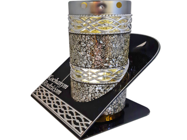 RODZICE RODZICOM ZNICZ LAMPION TUBA MZK SREBRO+ŚWIECA BRK