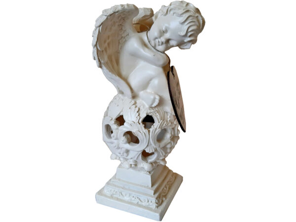 BABCIA DLA BABCI ZNICZ FIGURKA SOLARNY ANIOŁ NA GRÓB