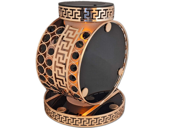 BRAT BRATU SOLAR FOTOWOLTAICZNY ZNICZ LAMPION VIP KOŁO ZŁ-CZARNE