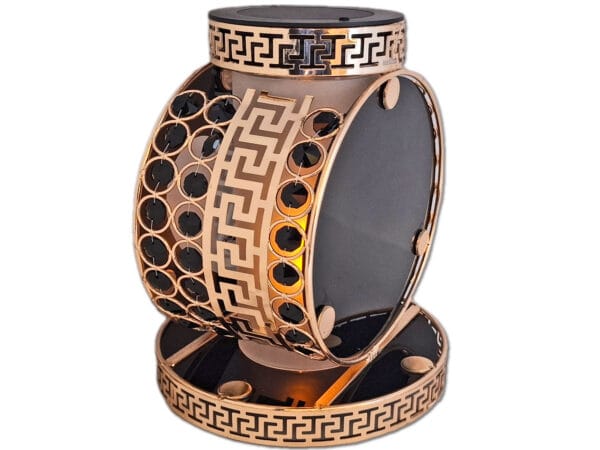 CÓRKA CÓRCE SOLAR FOTOWOLTAICZNY ZNICZ LAMPION VIP KOŁO ZŁ-CZARNE