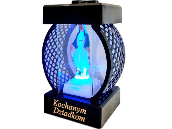 dziadkom-kol-glad-fig1.jpg DZIADKOM DZIADKI ZNICZ NA GRÓB KOŁO RTN GŁADKI+FIGURKA LED