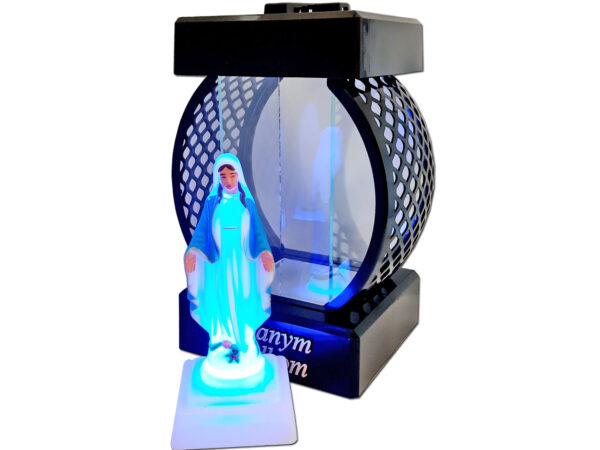 dziadkom-kol-glad-fig2.jpg DZIADKOM DZIADKI ZNICZ NA GRÓB KOŁO RTN GŁADKI+FIGURKA LED