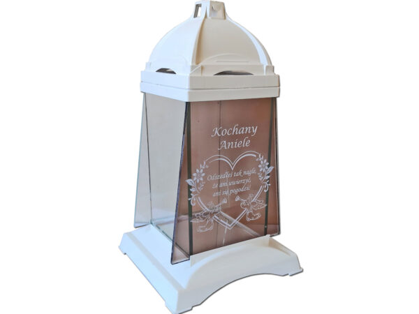 ZNICZ LAMPION KPL3 BIAŁY