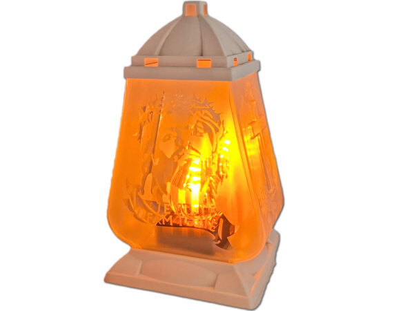 ZNICZ ZNICZE LAMPION NA GRÓB KAPLICZKA BIAŁA UFAM 2+WKŁAD LED