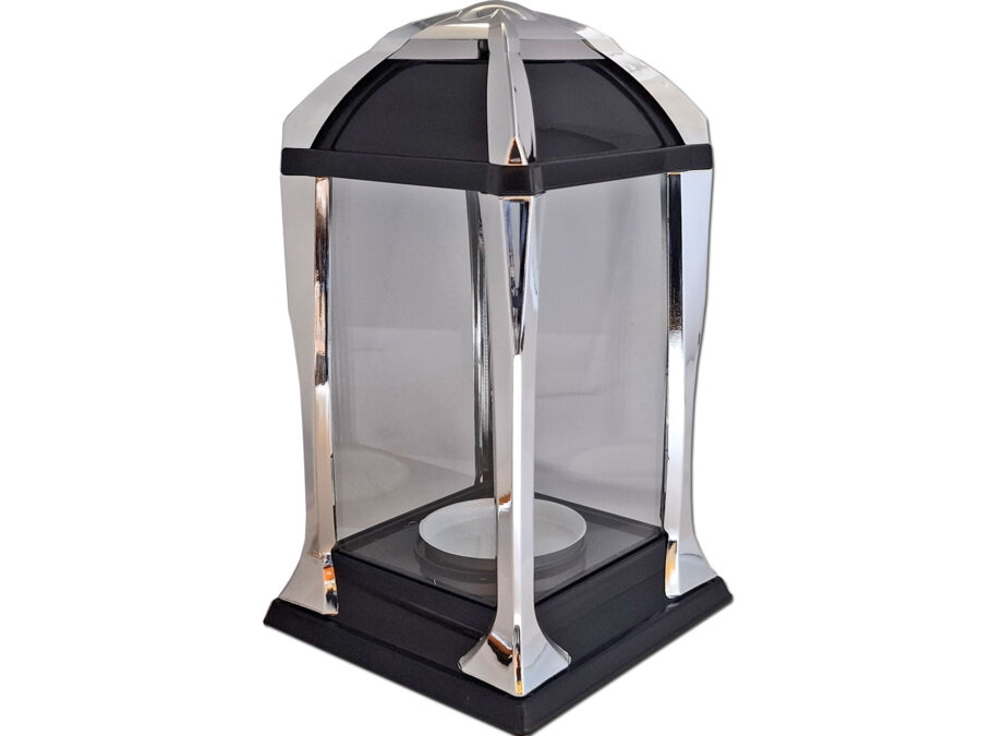 ZNICZ ZNICZE LAMPION LATARNIA NA GRÓB KPL SREBRO