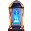 kaplica-kub-zl-sios-fig1.jpg SIOSTRA SIOSTRZE ZNICZ LAMPION LATARNIA NA GRÓB KPL ZŁOTO+FIGURKA LED