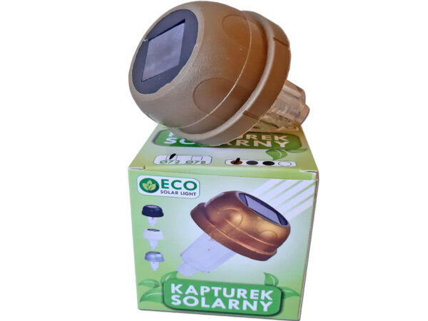 KAPTUREK SOLARNY ZNICZ POKRYWA FI72 ZŁOTO