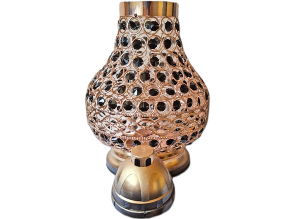 ZNICZ ZNICZE LAMPION NA GRÓB KARAFA VIP ZŁOTO-CZARNA+WKŁAD