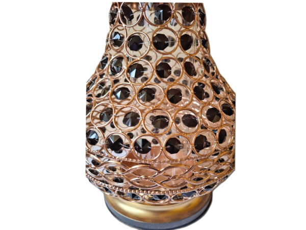 ZNICZ ZNICZE LAMPION NA GRÓB KARAFA VIP ZŁOTO-CZARNA+WKŁAD