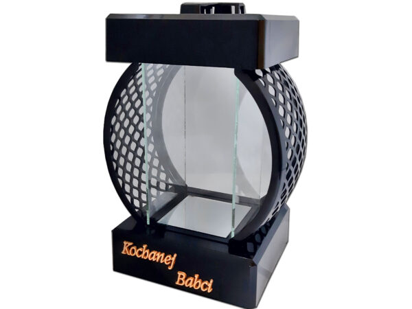 kolo-rat-cza-bab1.jpg BABCIA BABCI ZNICZ LAMPION KOŁO RTN GŁADKI CZARNY