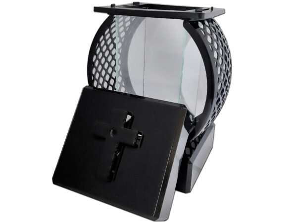 kolo-rat-cza-bab2.jpg BABCIA BABCI ZNICZ LAMPION KOŁO RTN GŁADKI CZARNY