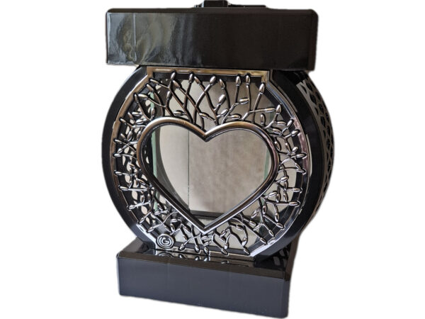 ZNICZ ZNICZE LAMPION NA GRÓB KOŁO RTN SERCE RAMA SREBRO