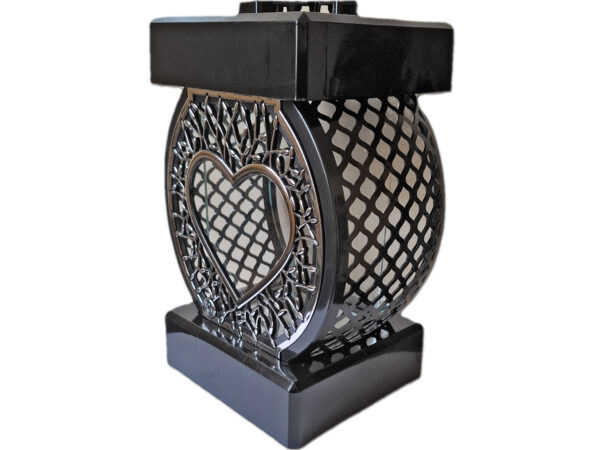 ZNICZ ZNICZE LAMPION NA GRÓB KOŁO RTN SERCE RAMA SREBRO