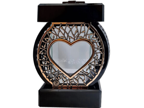 ZNICZ ZNICZE LAMPION NA GRÓB KOŁO RTN SERCE RAMA ZŁOTO