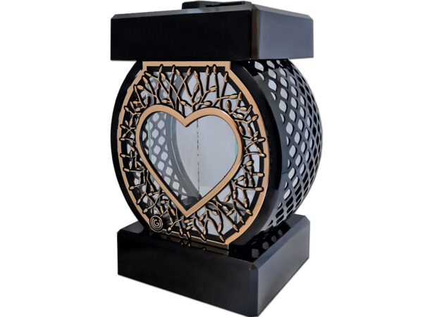 ZNICZ ZNICZE LAMPION NA GRÓB KOŁO RTN SERCE RAMA ZŁOTO