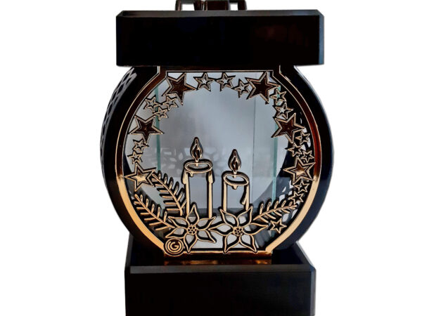 ZNICZ ZNICZE LAMPION NA GRÓB KOŁO RTN ŚWIĘTA RAMA ZŁOTO