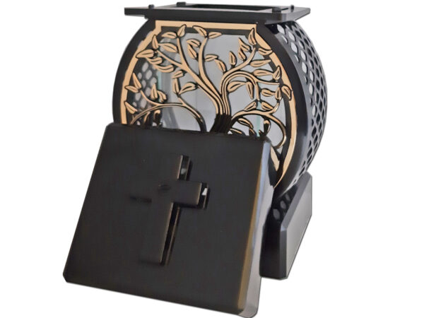 ZNICZ ZNICZE LAMPION NA GRÓB KOŁO RTN DRZEWO RAMA ZŁOTO