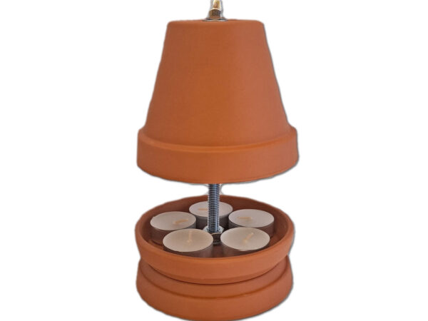 LAMPKA LAMPKI OZDOBA CERAMICZNA +ŚWIECZKI 5 SZTUK