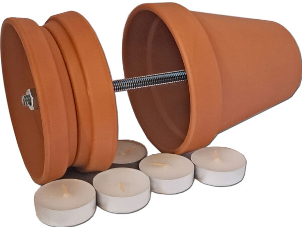 LAMPKA LAMPKI OZDOBA CERAMICZNA +ŚWIECZKI 5 SZTUK