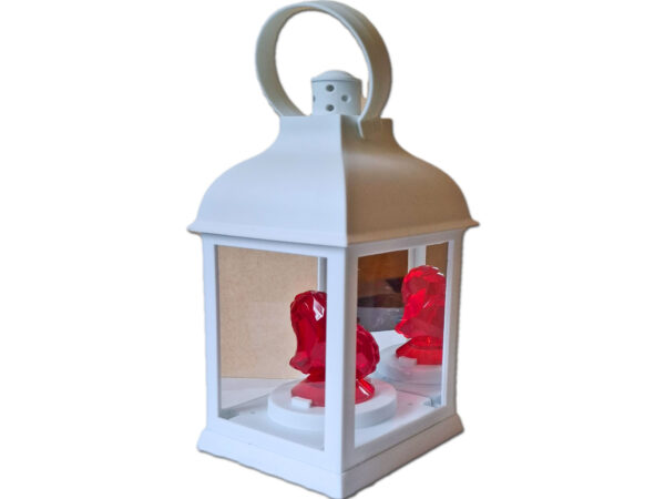 latarenka-serce1.jpg LATARENKA LATARNIA BIAŁA Z SERDUSZKIEM CZERWONYM