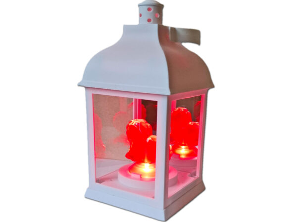 latarenka-serce2.jpg LATARENKA LATARNIA BIAŁA Z SERDUSZKIEM CZERWONYM