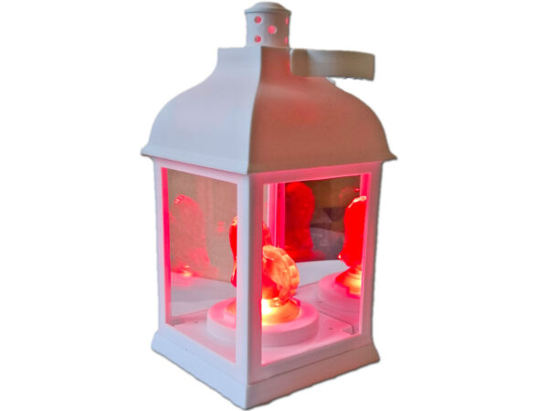 latarenka-serce3.jpg LATARENKA LATARNIA BIAŁA Z SERDUSZKIEM CZERWONYM