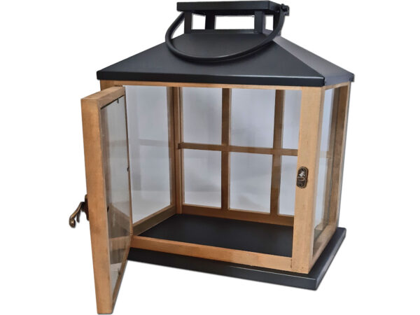 LATARNIA LATARENKA DUŻA DRZWI DREWNO