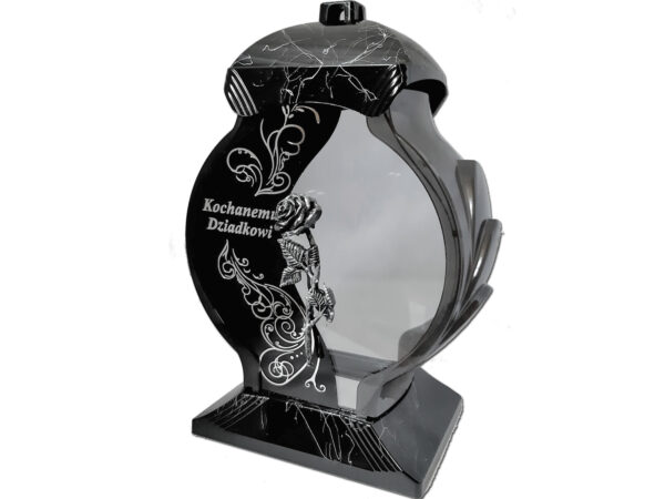 DZIADEK DZIADKOWI ZNICZ LAMPION OB CZARNY MARMUR