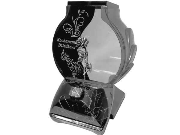 DZIADEK DZIADKOWI ZNICZ LAMPION OB CZARNY MARMUR