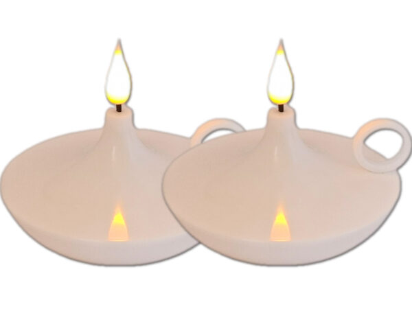 oliwna-biala-podwojna1.jpg ZNICZ LAMPION WKŁAD WKŁADY OZDOBA LAMPKA BIAŁA ZESTAW 2 SZTUKI