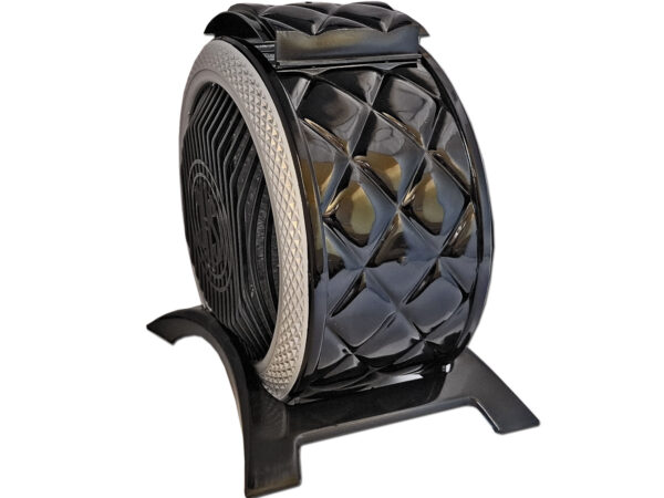 ZNICZ ZNICZE LAMPION NA GRÓB KOŁO OXF CZARNO SREBRNE