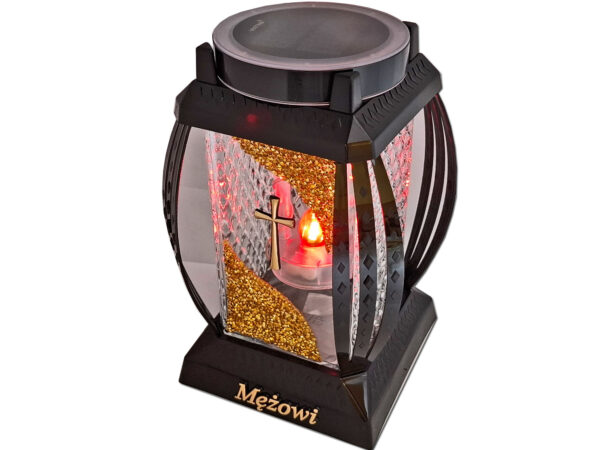 SYN SYNOWI SOLAR SOLARNY FOTOWOLTAICZNY ZNICZ LAMPION NA GRÓB VERA ZŁ