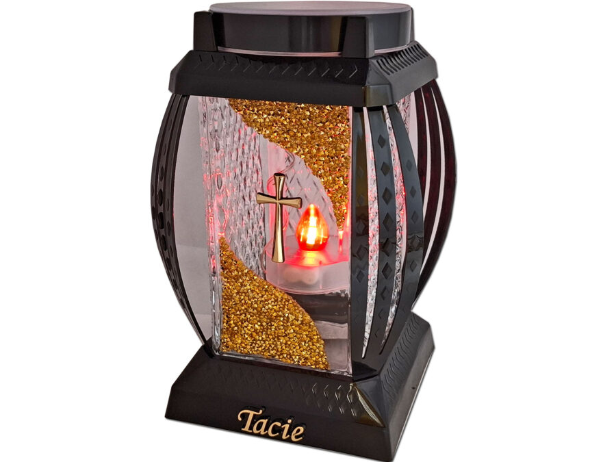 TATA TACIE SOLAR SOLARNY FOTOWOLTAICZNY ZNICZ LAMPION NA GRÓB VERA ZŁ