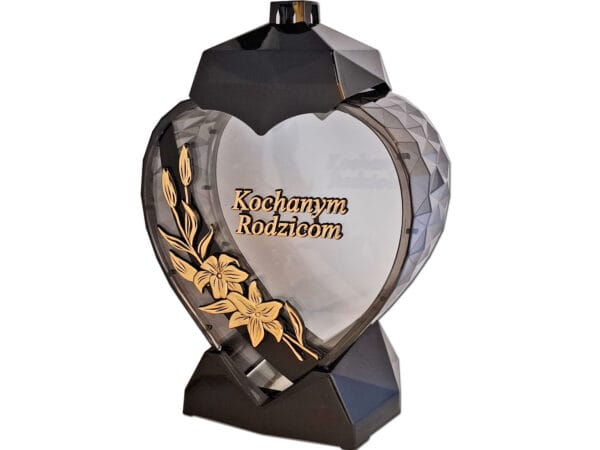 rodz-ser-nap-kal-zlot1.jpg RODZICE RODZICOM ZNICZ ZNICZE LAMPION SERCE D KALIA CZARNY ZŁOTO LITERY
