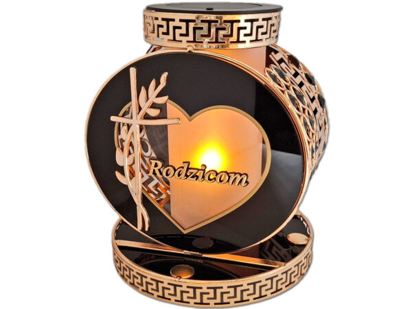 RODZICE RODZICOM SOLAR FOTOWOLTAICZNY ZNICZ VIP KOŁO ZŁ-CZARNE KRYSZTAŁKI