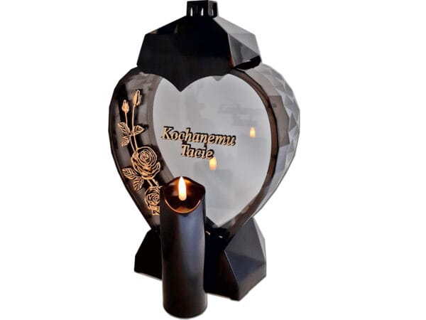 ser-na-lit-tat-roz-zl-sw-c2.jpg TATA TACIE ZNICZ LAMPION SERCE D RÓŻA CZARNY ZŁOTO LITERY+ŚWIECA LED CZARNA