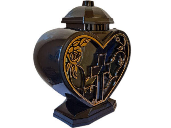 ZNICZ ZNICZE LAMPION NA GRÓB SERCE GIGANT RAMKA KRZYŻ
