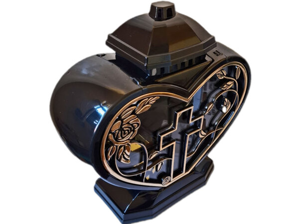 ZNICZ ZNICZE LAMPION NA GRÓB SERCE GIGANT RAMKA KRZYŻ