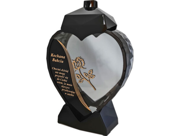 serc-nap-babc-wie-roz-zl1.jpg BABCIA BABCI ZNICZ LAMPION NA GRÓB SERCE D CZARNY RÓŻA SENTENCJA ZŁOTO