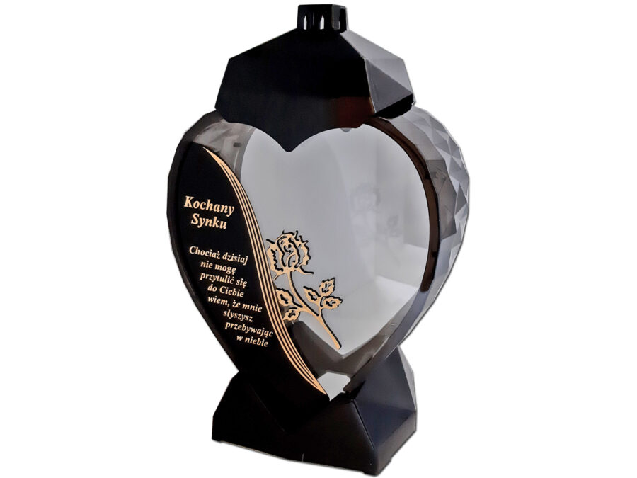 serc-nap-syn-wie-roz-zl1.jpg SYN SYNOWI ZNICZ ZNICZE LAMPION SERCE D CZARNY RÓŻA SENTENCJA ZŁOTO