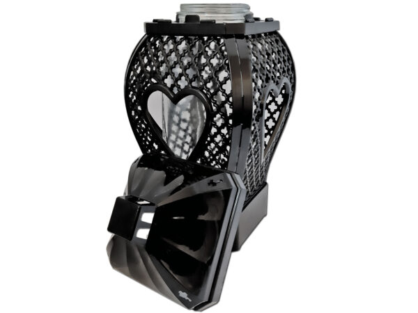 ZNICZ ZNICZE LAMPION NA GRÓB SERCE MAŁE RTN CZARNY