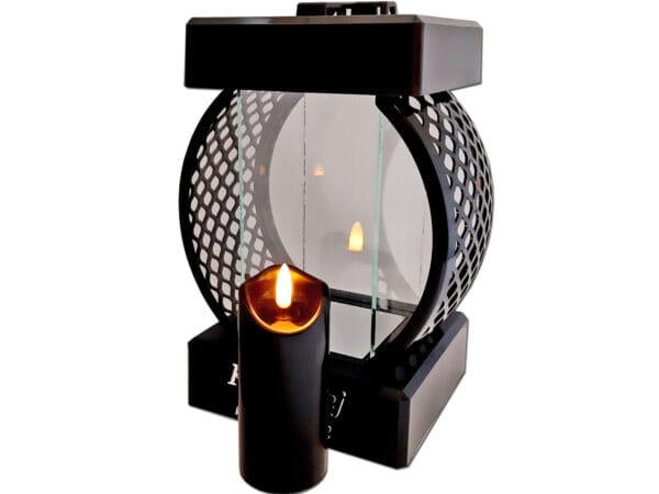 siostra-sre-kolo-rat-sw-c2.jpg SIOSTRA SIOSTRZE SR ZNICZ LAMPION KOŁO RTN GŁADKI CZARNY+ŚWIECA LED CZARNA