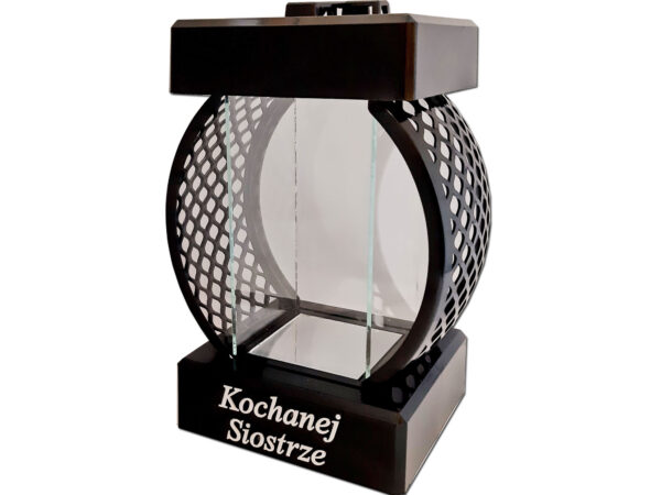 siostra-sre-kolo-rat1.jpg SIOSTRA SIOSTRZE SR ZNICZ LAMPION KOŁO RTN GŁADKI CZARNY