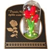 ZNICZ ZNICZE LAMPION LAMPIONY NA GRÓB SKOS TULIPAN CZERWONY+LAMPKI LED