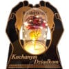 DZIADKOM DZIADKI ZNICZ LAMPION NA GRÓB SKOS DŁONIE RÓŻA CZERWONA+LEDY