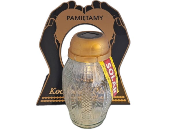 BRAT BRATU ZNICZ LAMPION NA GRÓB SKOS DŁONIE SOLAR