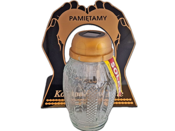 TATA TACIE ZNICZ LAMPION NA GRÓB SKOS DŁONIE SOLAR