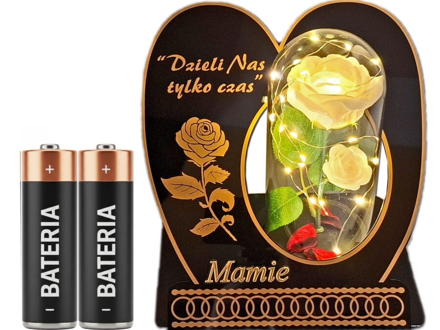 skos-ser-roza-bia-mam2.jpg MAMA MAMIE ZNICZ LAMPION NA GRÓB SKOS RÓŻA BIAŁA+LEDY