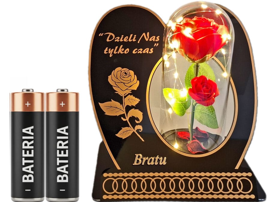 skos-ser-roza-cze-brat1.jpg BRAT BRATU ZNICZ LAMPION NA GRÓB SKOS RÓŻA CZERWONA+LEDY